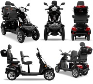 Czterokołowy SKUTER ELEKTRYCZNY pojazd DLA SENIORÓW SHINO QUADRO DOPPIO LIT