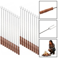 ZESTAW 2x10szt WIDELEC OGNISKOWY KIJE DO KIEŁBASY OGNISKA BEGRIS 100CM