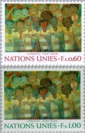 ONZ Genewa 1974 Znaczki 41-42 ** sztuka malarstwo Brazylia