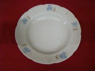 stara porcelana Chodzież talerz w chabry modraki