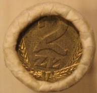 2 ZŁ ZŁOTE 1988 - PRL - ORYGINALNA ROLKA BANKOWA NBP - 50 SZTUK, RZADKOŚĆ