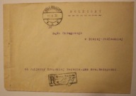 BIAŁA PODLASKA 1930 - STARA KOPERTA + 3 ZNACZKI + 6 PIECZĄTEK