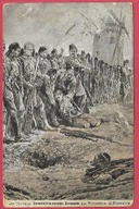 Wojna front ranni zabici mort żołnierze karabin malarstwo