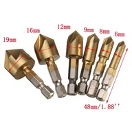 FAZOWNIK POGŁĘBIACZ STOŻKOWY 6MM 90 ST HSS-TIN