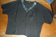 SHEIN elegancka czarna oversize z cekinami 3XL jak nowa