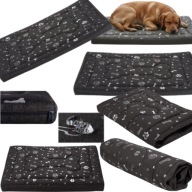 Duże Legowisko-materac dla psa srebrny 100 cm x 70 cm