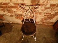 Krzesło ogrodowe białe VINTAGE