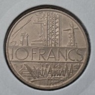 *FRANCJA [0117]*10 franków 10 FRANCS 1979 Konstrukcje Geografia Mapa