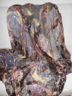 Tkanina jedwab naturalny z wzorem!!! KUPON 140 x 250 cm