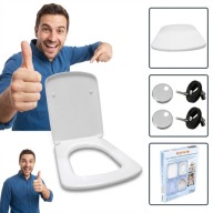 DESKA WC SEDESOWA WOLNOOPADAJĄCA DUROPLAST KOŁO GEBERIT ANTYBAKTERIA ESTIVA