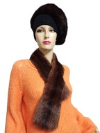 SZAL z naturalnego futra norek 90