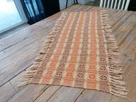 WEŁNIANY TKANY KILIM KAPA NARZUTA NA FOTEL SIEDZISKO KONICZYNKI 70 x 127