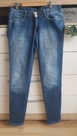 Jeansy damskie F&F niebieskie slim EUR 38