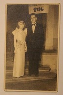 MŁODA PARA, 1936 rok - STARE, CIEKAWE ZDJĘCIE