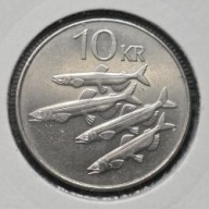ISLANDIA 10 koron 2006r. Republika Islandii, Herb, Ryba Gromadnik [1085]