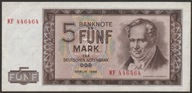 Niemcy DDR NRD 5 marek 1964 - Humboldt - stan bankowy UNC -