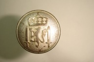 Norwegia - mały guzik do munduru wojskowego - 16,8 mm.