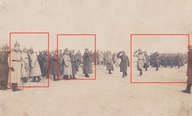 218N ŻOŁNIERZE INSPEKCJA DOWÓDCY OFICEROWIE HEŁM 1917 CESARSTWO NIEMCY