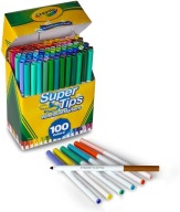 Pisaki Markery Flamastry Szkolne Do Notatek Wielokolorowe Crayola 100 szt.