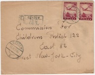 Fi 398 na kopercie listu lotniczego, gwarancja Walocha