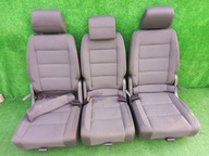 Vw Touran I 03-06 siedzenia tylna kanapa fotele tył tylne drugi rząd isofix