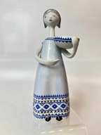 Hollohaza Figurka Kobieta z misą M. Seregely lata 60-te piękna!