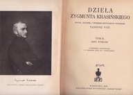 Dzieła Zygmunta Krasińskiego tom 2 T.Pini rok 1935