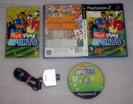 EYE TOY PLAY SPORTS PL PO POLSKU + kamera EYETOY SREBRNA USB PS2 jak NOWA