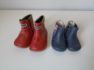 2 szt Śliczne markowe modne odziecięce botki Start Rite EUR 21F Abi 23