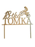 Topper na tort 18 -tka motor URODZINY