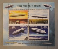 ZEPPELIN - KOREA - FERDINAND GRAF ZEPPELIN - BLOCZEK FILATELISTYCZNY