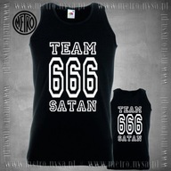 Koszulka bez rękawów TEAM 666 SATAN -XXL