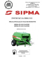 SIPMA PS 1213, 1223 Faster - instrukcja obsługi pras zwijających (2013-16)
