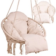 Huśtawka Ogrodowa Bocianie Gniazdo XXL Ecru 150kg