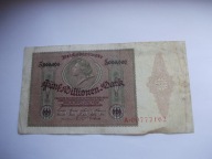 NIEMCY 5 MILLIONEN MARK 1923