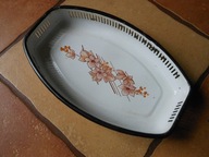 STARA EMALIOWANA MISKA KOSZYK NA PIECZYWO