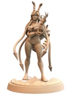 Silken Horror Kobieta Robak Pinup B RPG Druk 3D NSFW