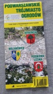 Podwarszawskie Trójmiasto Ogrodów mapa Brwinów Milanówek Podkowa Leśna