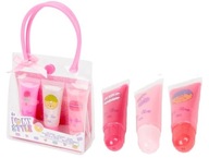 ZESTAW Pachnące Błyszczyki do ust x3 ARBUZ / WINOGRONA / PIANKI CUKROWE