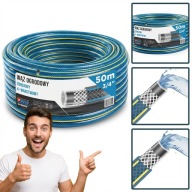 WĄŻ OGRODOWY 3/4" 50M 4W ZBROJONY POLSKI KUGO BLUELINE UV CIŚNIENIOWY PRO