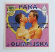 Stara wlepka pamiątkowa piłkarska: Arka Gdynia Bałtyk
