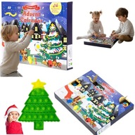 MEGA ZESTAW KALENDARZ ADWENTOWY POPIT PREZENT GNIOTKI SPINER ŚWIĘTA MIKOŁAJ