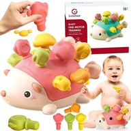 EDUKACYJNY JEŻ Z KOLCAMI MONTESSORI SORTER UKŁADANKA SENSORYCZNA DLA DZIECI