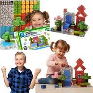 KLOCKI MAGNETYCZNE 3D KONSTRUKCYJNE MINECRAFT MAINCRAFT SZESCIANY PIKSELE