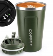 KUBEK TERMICZNY SMART 510ML USTNIK TERMOS NA KAWĘ HERBATĘ WYŚWIETLACZ LCD