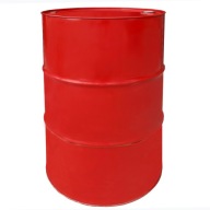 Beczka stalowa metalowa TH 216.5L z rowkami korki 3/4 i 2 w wieku - CZERWO