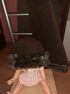 Komplet czapka szalik polarowy futro nowy