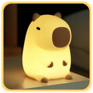 LAMPKA BIURKOWA NOCNA LED DLA DZIECI SILIKONOWA BEZPRZEWODOWA KAPIBARA