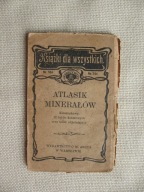 KIESZONKOWY ATLASIK MINERAŁÓW Z 12 KOLOROWYMI TABLICAMI przedwojenny