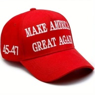 Czapka z daszkiem Make America Great Again czerwona uniseks regulowane